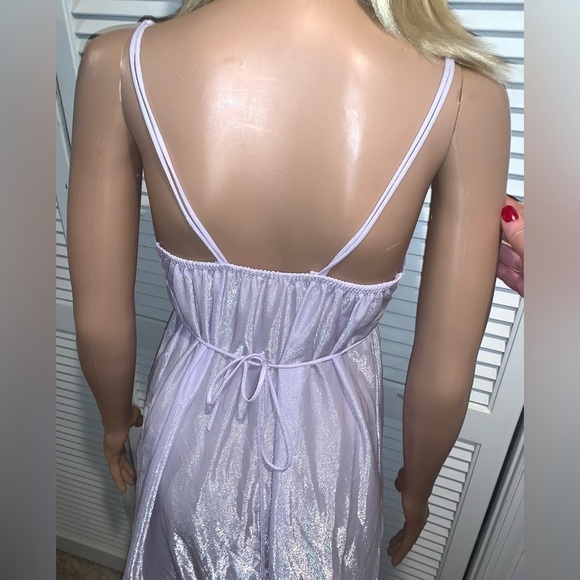 Vintage Undercover Wear 70s Lavender long nightgown Size Medium - Picture 8 of 8
